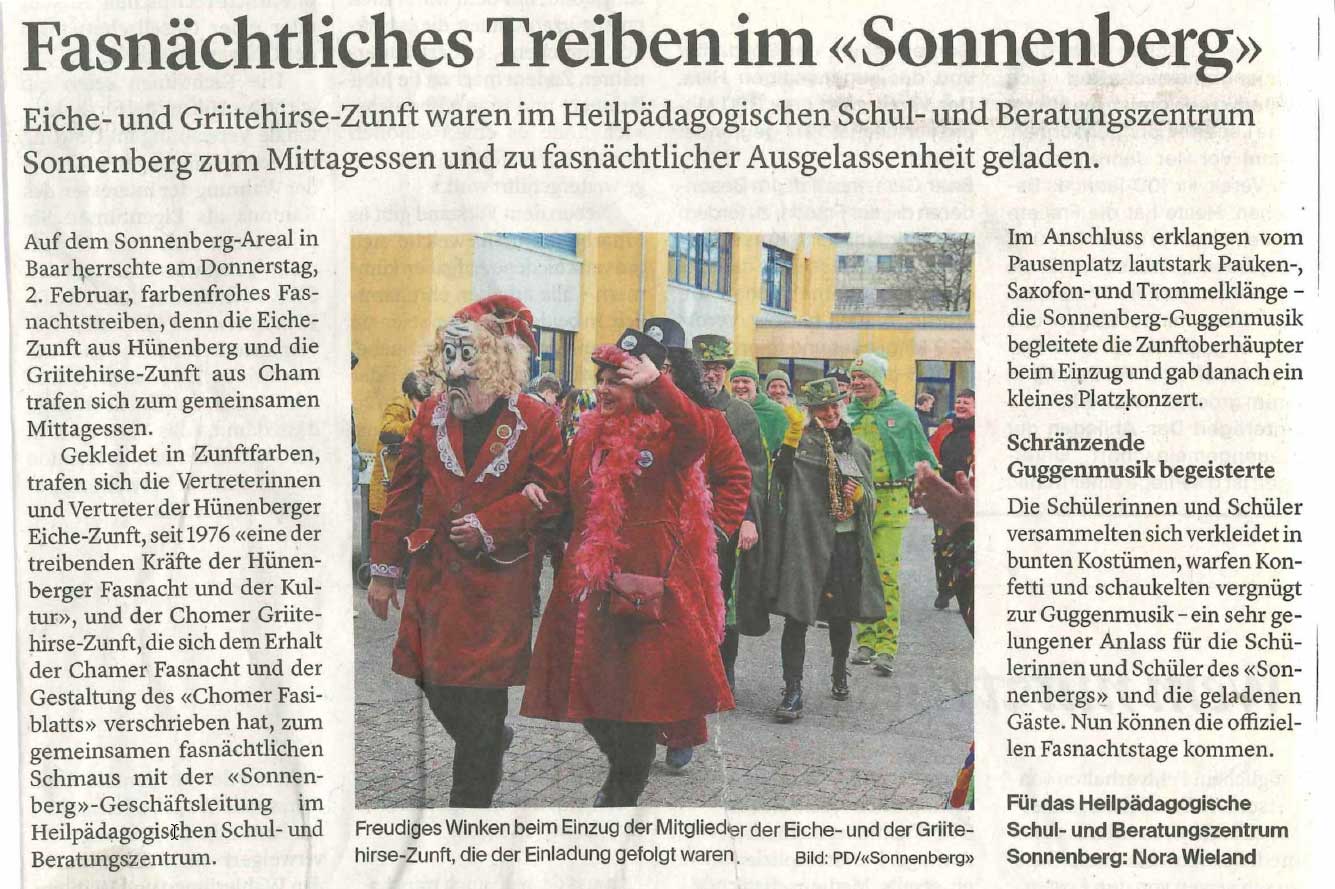 Medienberichterstattung Zuger Woche